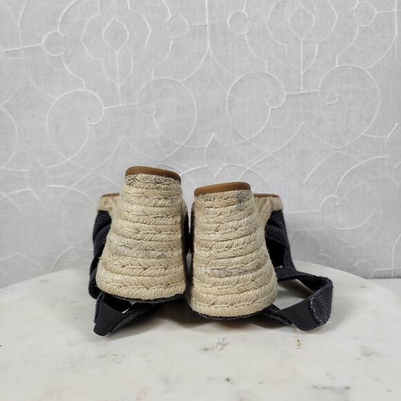 Lauren Ralph Lauren Penelopie Wedge Sandals Womens 8 Blue Espadrille - Picture 9 of 14